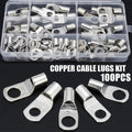 Premium 4WD Tinned Copper Cable Lug & Heat Shrink Kit - 240pc SC4-SC25