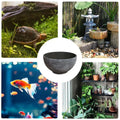 Premium Ancient Resin Fish Tank Lotus Flower Pot - 35cm