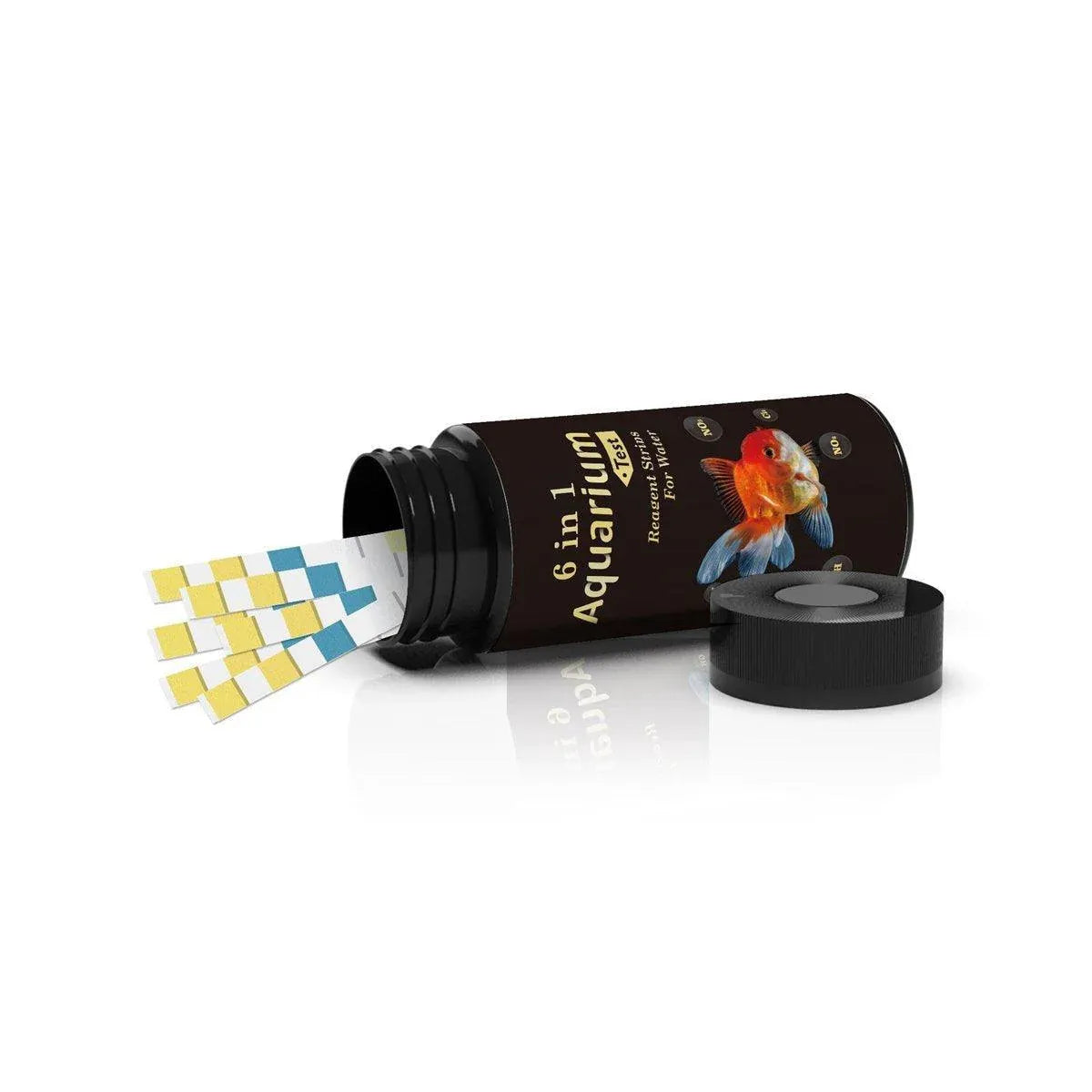 Premium 6-in-1 Aquarium & Pool Water Quality Test Strips - 50pcs