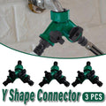 Premium 2-Way Garden Hose Splitters – 3 Pack