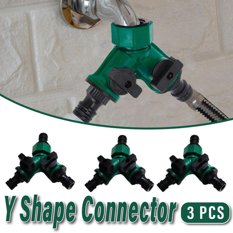 Premium 2-Way Garden Hose Splitters – 3 Pack