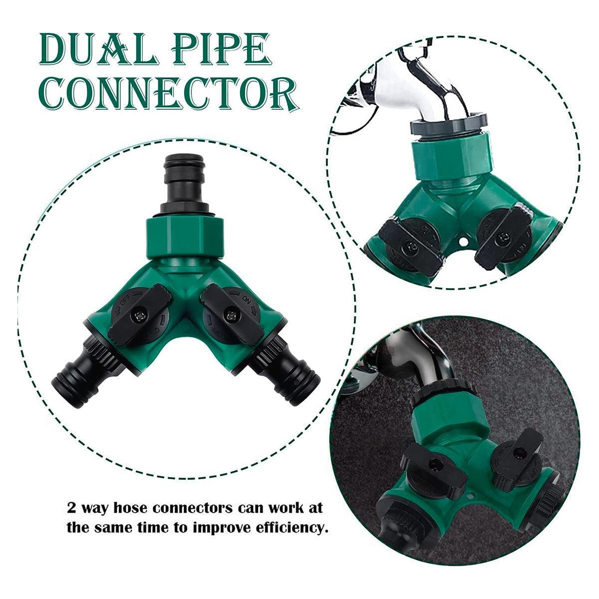 Premium 2-Way Garden Hose Splitters – 3 Pack
