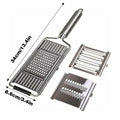 Premium 304 Stainless Steel Vegetable Grater Kit – 3 Blades