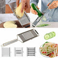Premium 304 Stainless Steel Vegetable Grater Kit – 3 Blades
