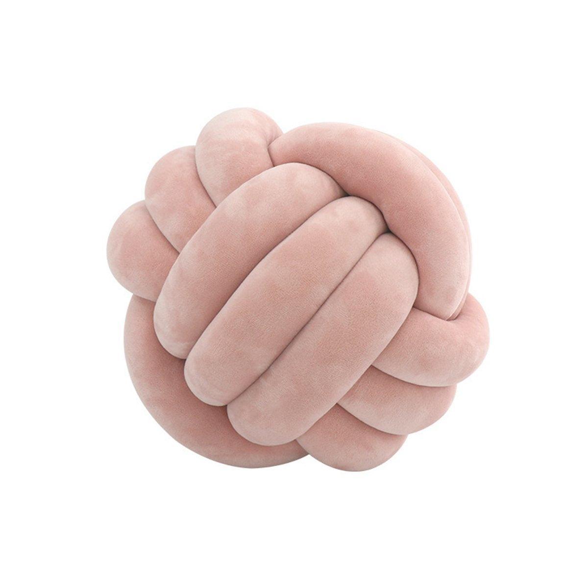 Three-Strand Braided Round Pillow Sofa Cushion Decorative Pillow for Living Room - Curcuma