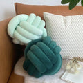 Three-Strand Braided Round Pillow Sofa Cushion Decorative Pillow for Living Room - Light Blue - SuperSaverAU - view 4