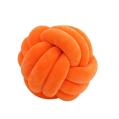 Three-Strand Braided Round Pillow Sofa Cushion Decorative Pillow for Living Room - Pink