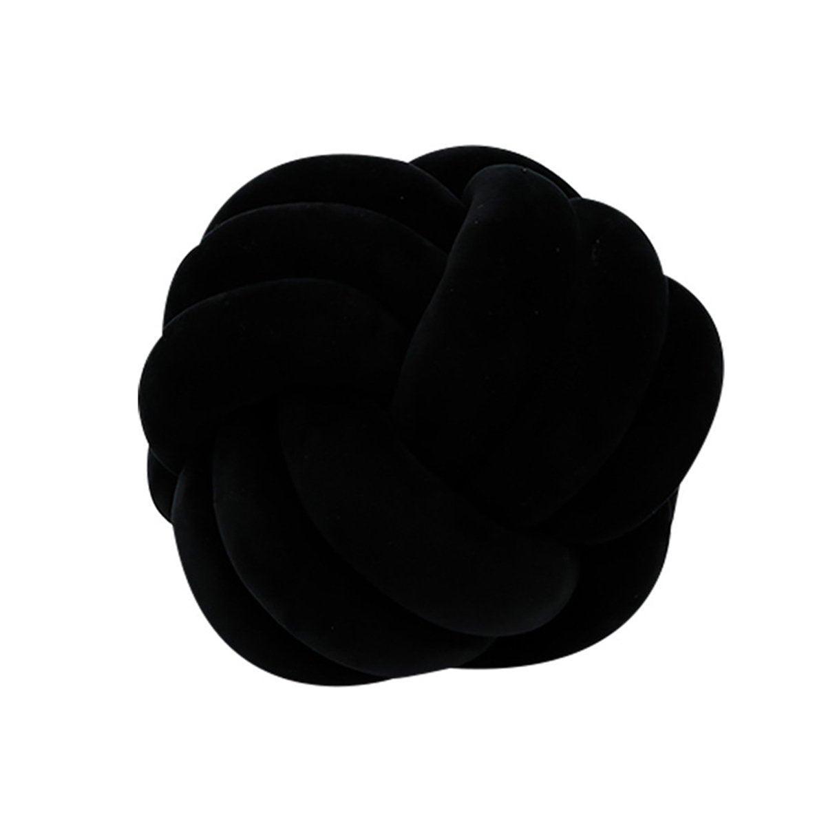 Three-Strand Braided Round Pillow Sofa Cushion Decorative Pillow for Living Room - Cream White