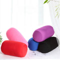 Solid Color Cylindrical Foam Particle Pillow Multi-Functional Neck Waist Support - Pink - SuperSaverAU - view 3