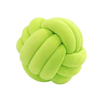 Three-Strand Braided Round Pillow Sofa Cushion Decorative Pillow for Living Room - Light Khaki