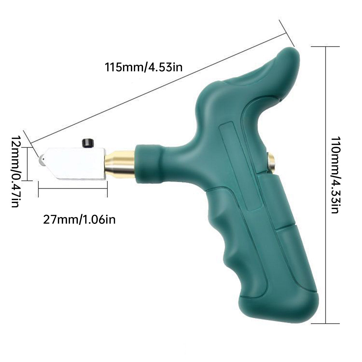 Premium Handheld Diamond Tile and Glass Cutter Kit