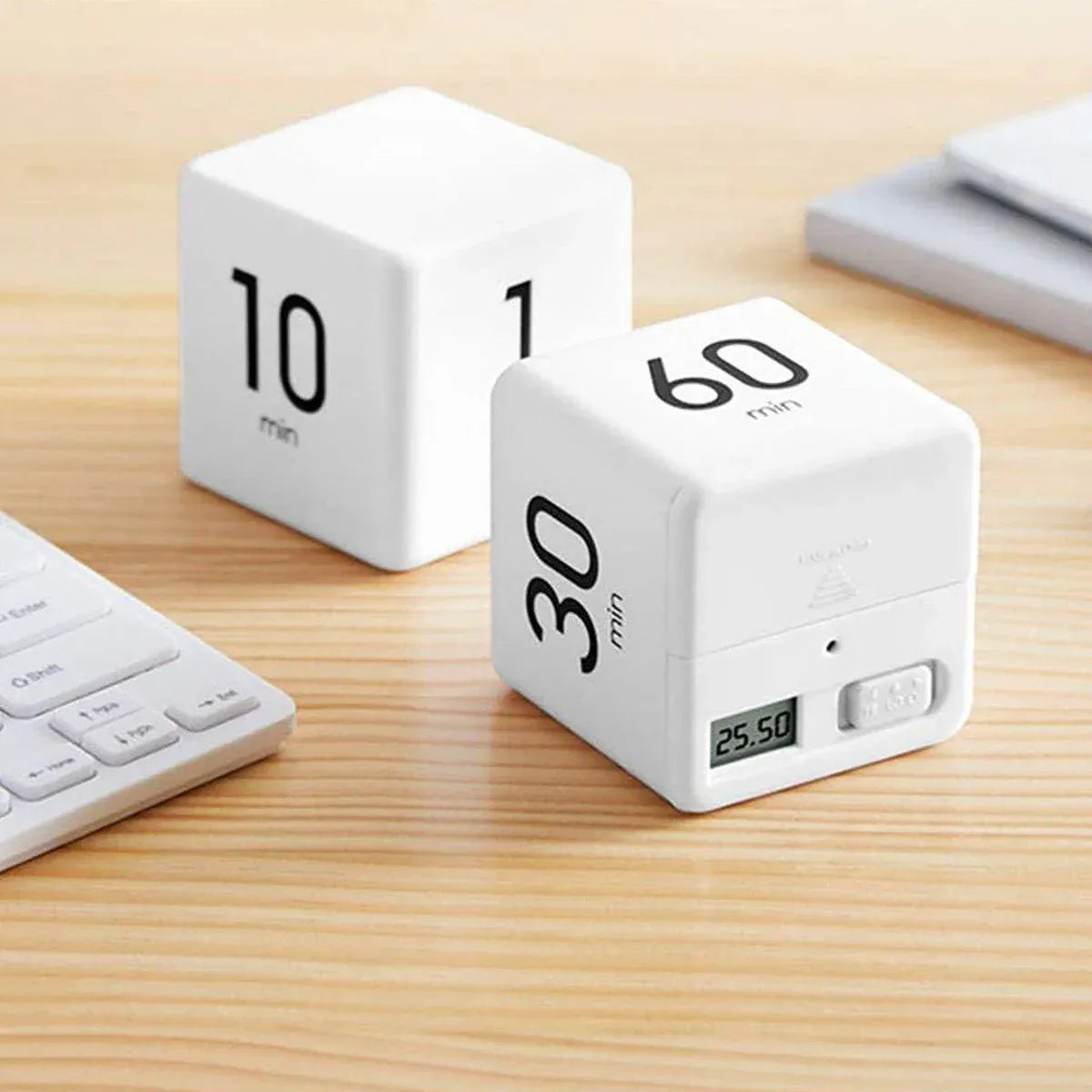 Premium Cubic LED Flip Timer – 25/5/45/15 Minutes