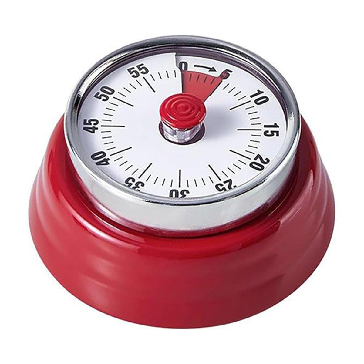 60-Minute Visual Analog Timer - Kitchen Countdown Clock - Red - SuperSaverAU - view 6