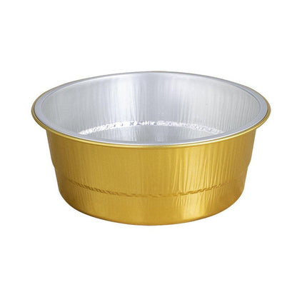 50PCS 1130ml Thickened Round Aluminum Foil Containers with Lids