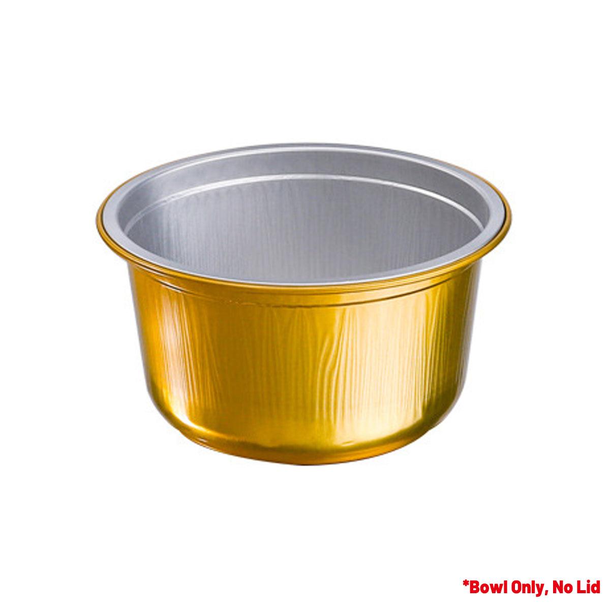 50PCS 520ml Thickened Round Aluminum Foil Containers with Lids