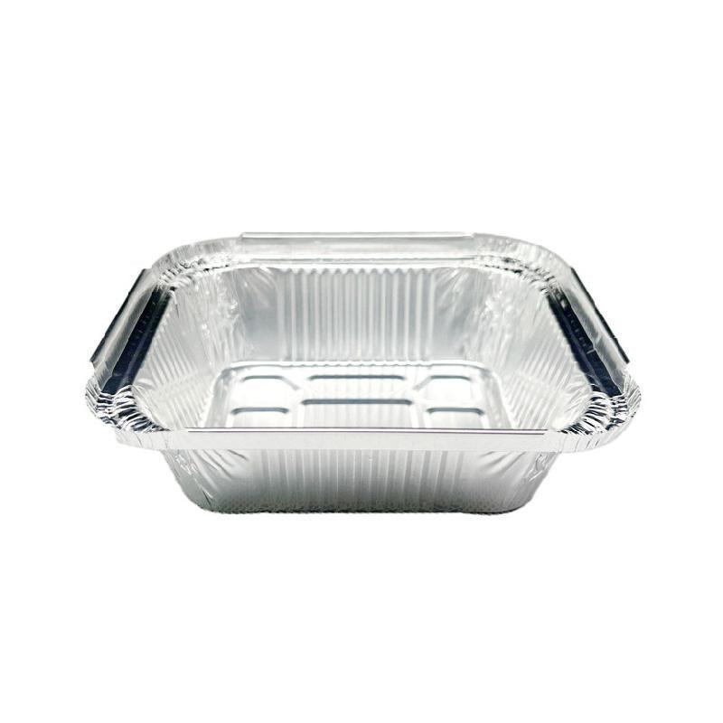 125PCS Disposable Quadrate Tin Foil Pans Oven Grill Safe Non-Stick Baking Trays - 125pcs-850ml