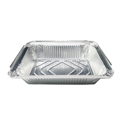 125PCS Disposable Quadrate Tin Foil Pans Oven Grill Safe Non-Stick Baking Trays - 125pcs-850ml