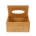 Premium Bamboo Tissue Box Holder – Flip-Top Lid