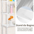 Premium Over Toilet Bathroom Storage Rack – Black