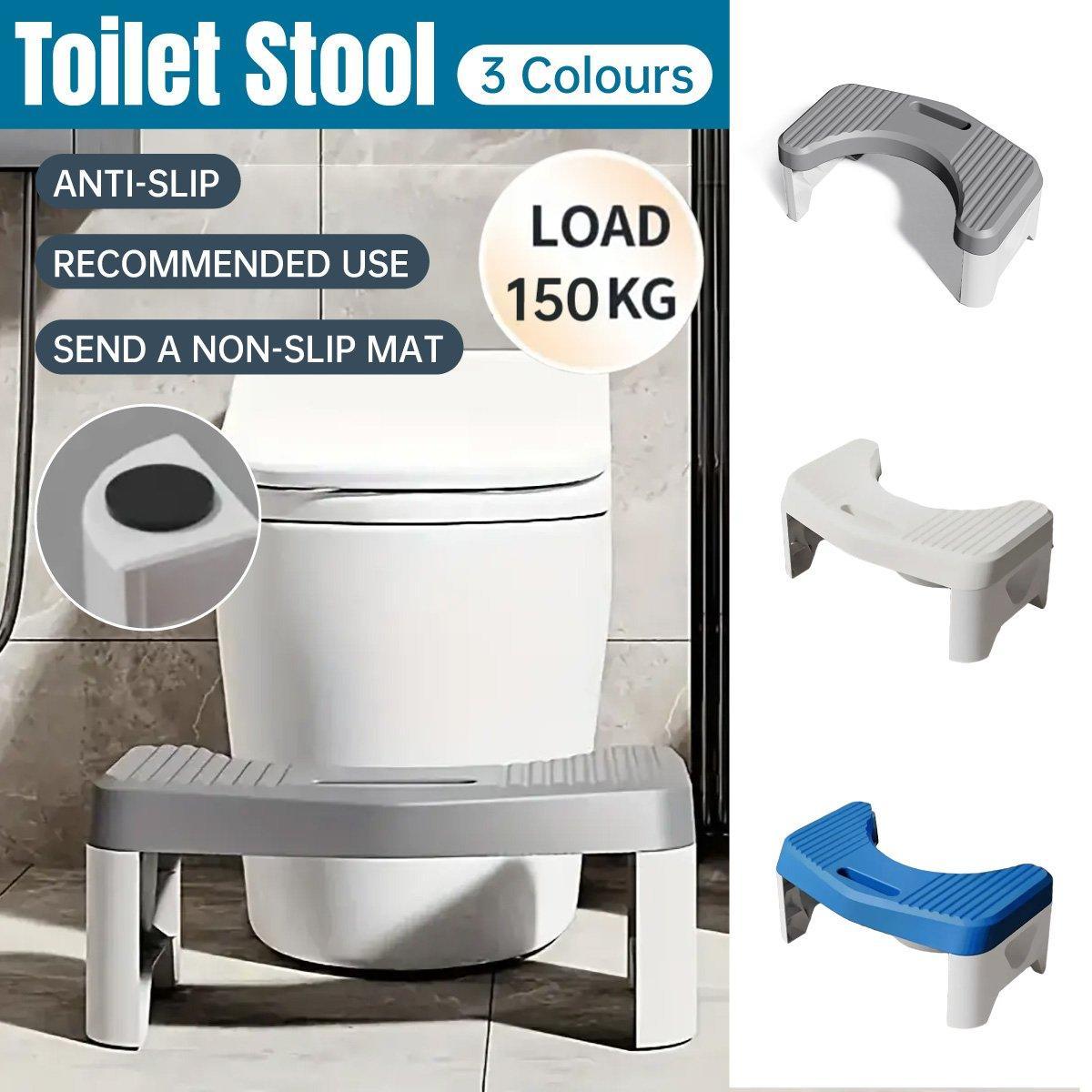 Premium Thickened Toilet Squatting Stool – Grey 150kg Capacity