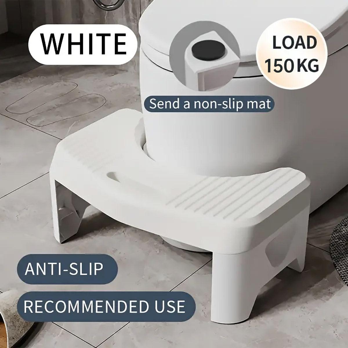 Premium Thickened Toilet Squatting Stool – Grey 150kg Capacity