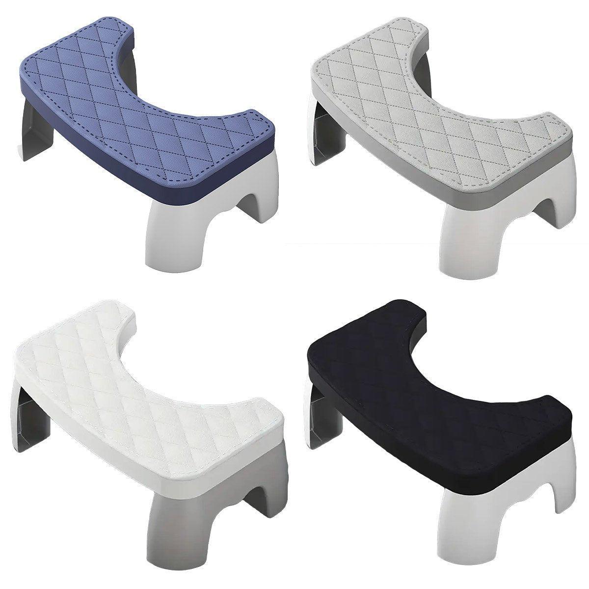 Premium Anti-Slip Toilet Footstool – White Ergonomic Support