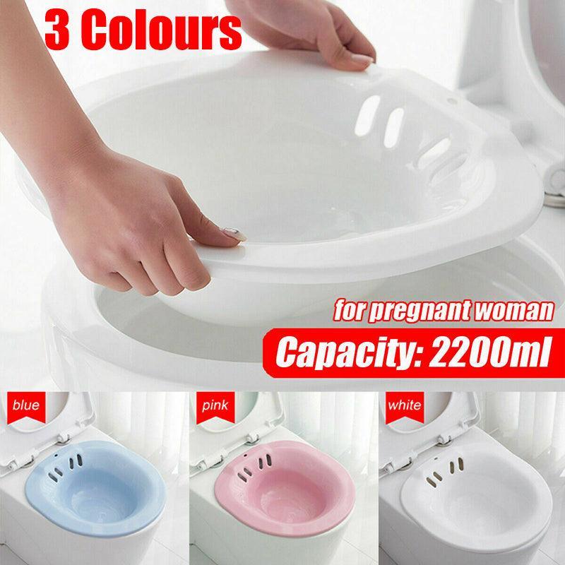 Au Portable Hemorrhoid Therapy Sitz Bath Toilet Bidet Tub For Pregnant Patientau - Pink - SuperSaverAU - view 1