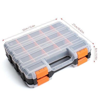 Double Sided Hardware Tools Storage Box - Organizer