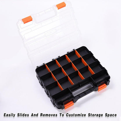 Double Sided Hardware Tools Storage Box - Organizer
