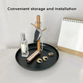 Premium Branch Tray Desktop Storage Rack – White with Bamboo Holder