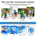 Premium 12-20 Inch Flashing Bike Training Wheels with Steel Brackets - Black