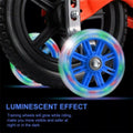 Premium 12-20 Inch Flashing Bike Training Wheels with Steel Brackets - Red