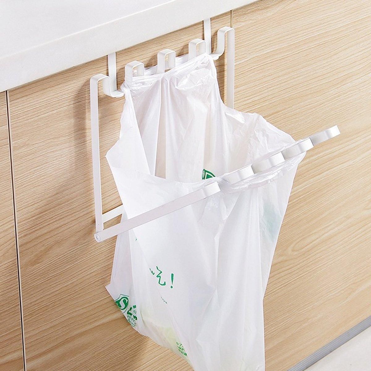 Premium Hanging Garbage Bag Holders – Black & White 2 Pack