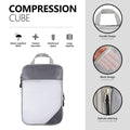 6pcs Mesh Travel Storage Set - Waterproof Nylon Compressible Bags - Grey - SuperSaverAU - view 3