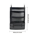 Foldable Clothes Organizer Hanging Storage Bag, 18"x21.6", Space-Saving Black - SuperSaverAU - view 2