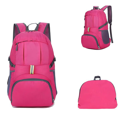 35L Light Foldable Outdoor Sports Backpack Camping Hiking Travel Bag - Orange