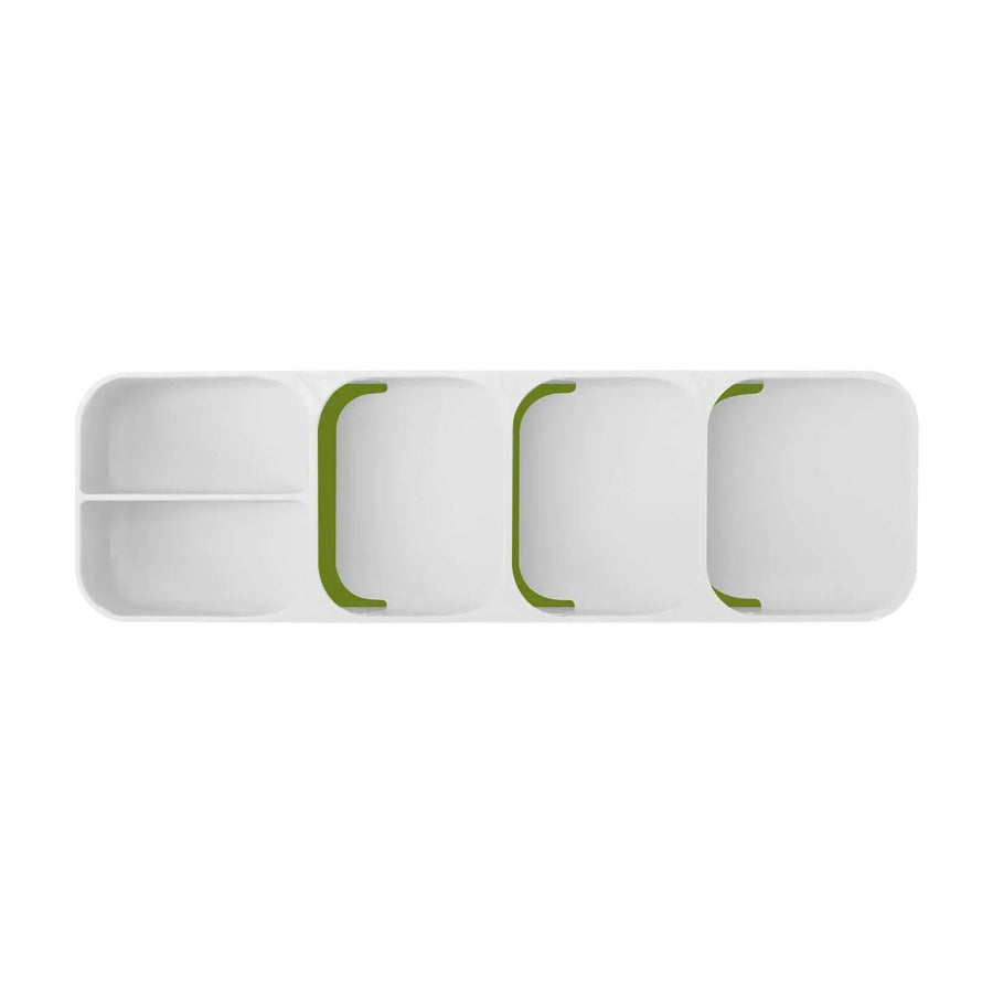 Premium Kitchen Drawer Cutlery Tray – White