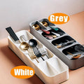 Premium Kitchen Drawer Cutlery Tray – White