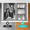 Premium Kitchen Drawer Cutlery Tray – White
