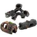 Premium 3 Piece Resin Aquarium Tree Ornament Set with Fish Hiding Spaces