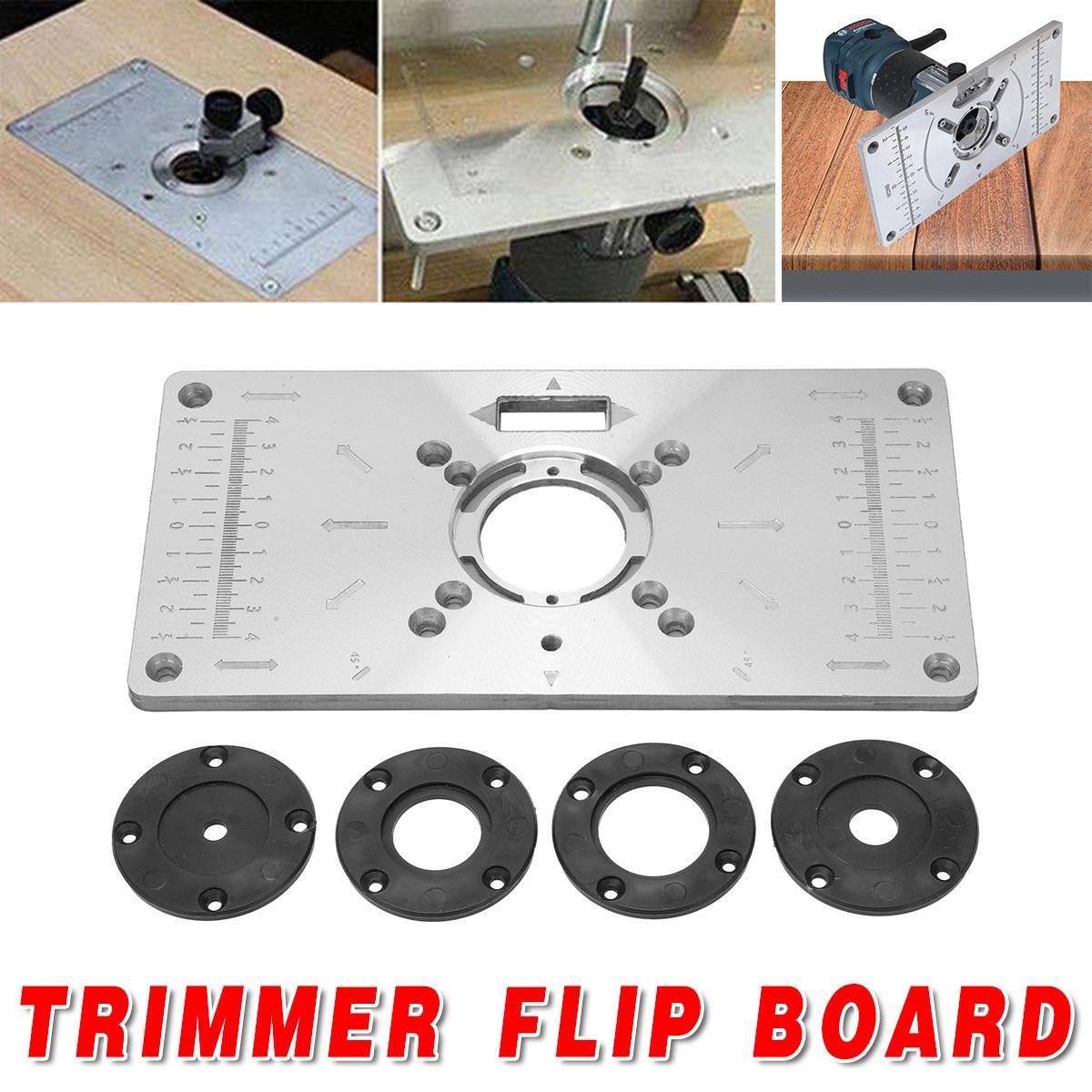 Aluminium Router Table Flip Board Insert for Trimming Machines