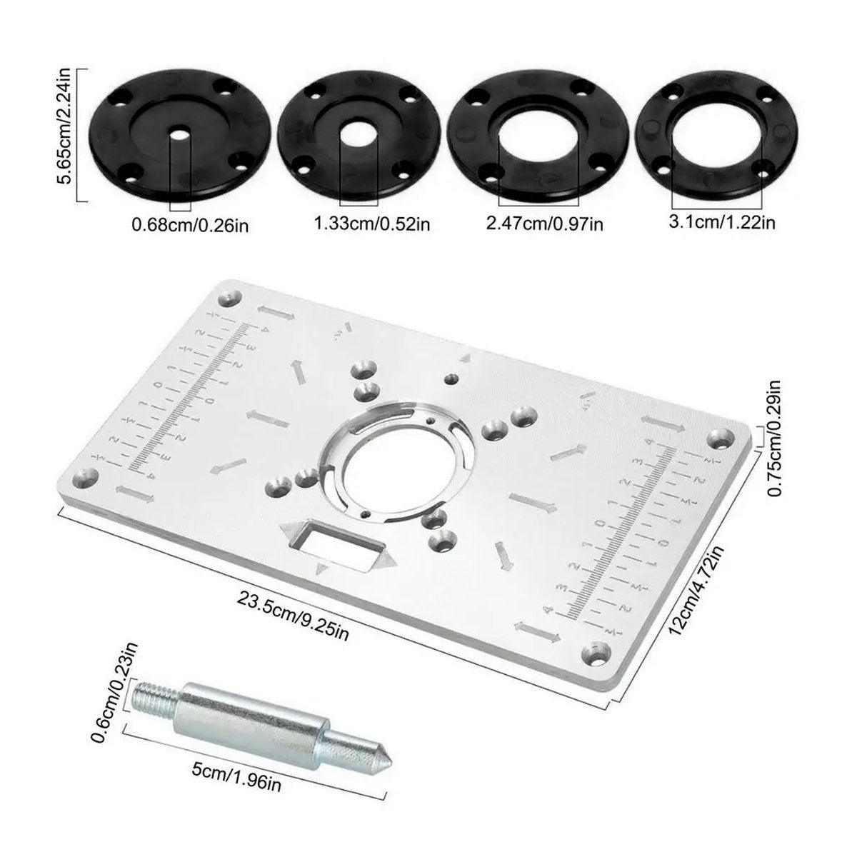 Aluminium Router Table Flip Board Insert for Trimming Machines