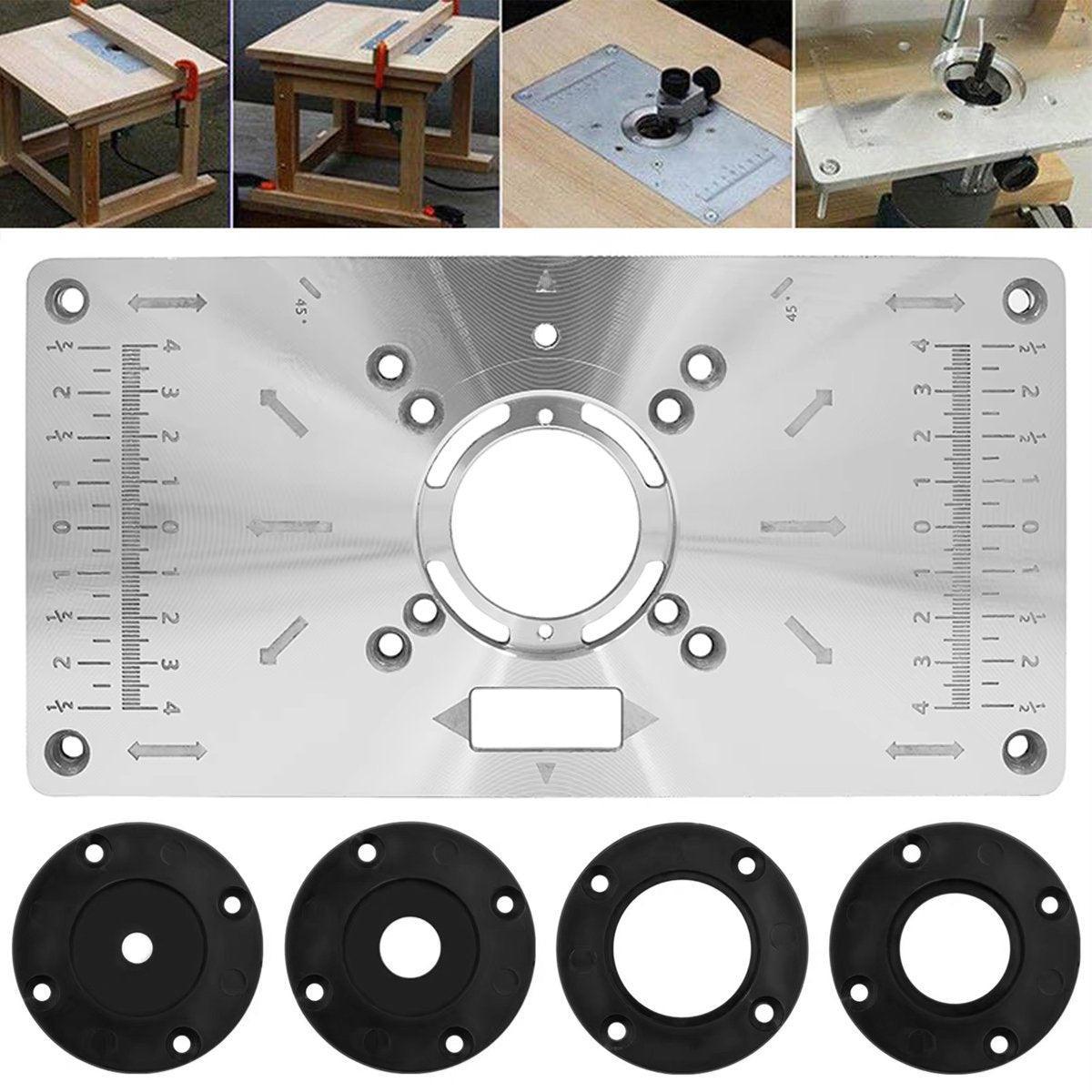 Aluminium Router Table Flip Board Insert for Trimming Machines