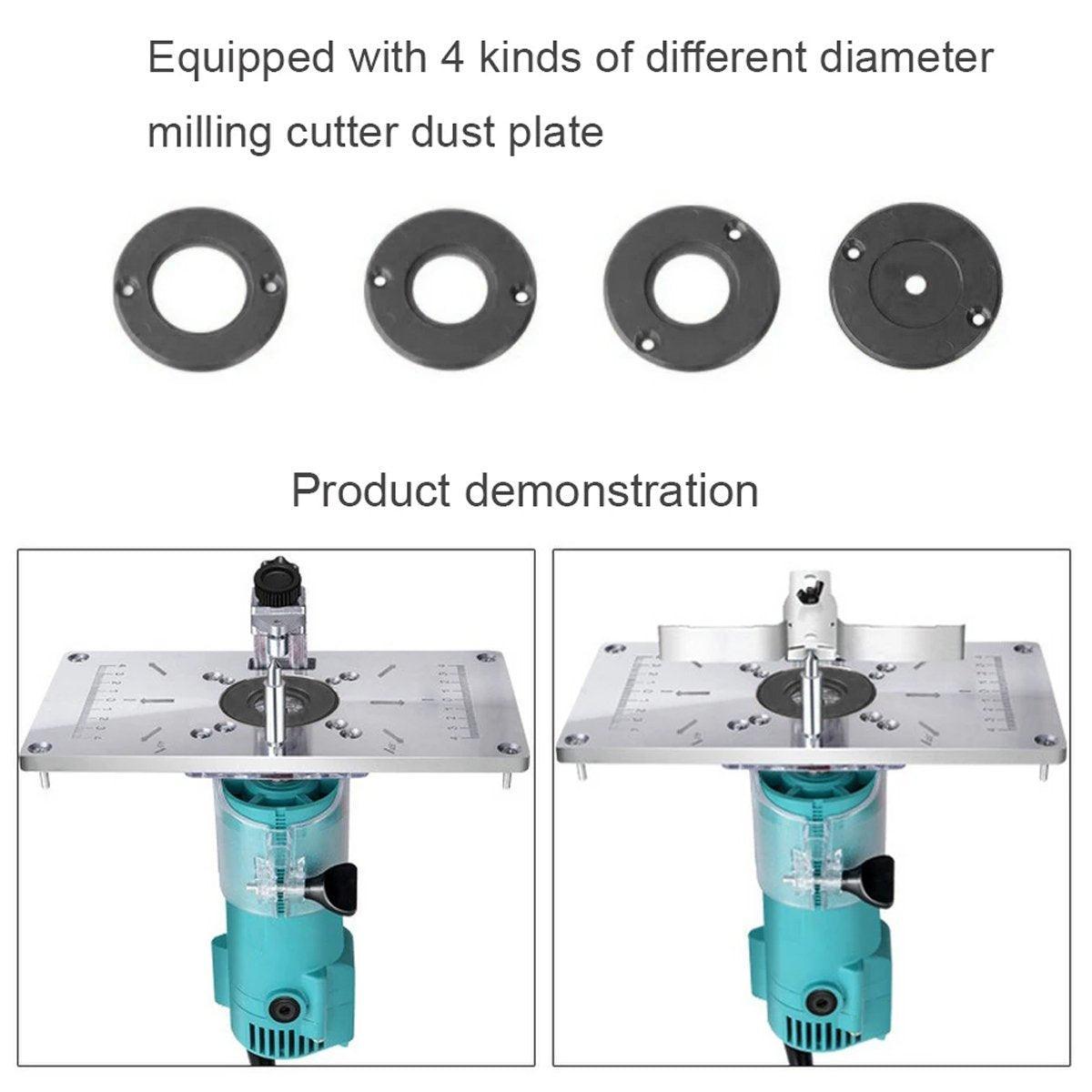 Aluminium Router Table Flip Board Insert for Trimming Machines