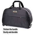 Premium Wheeled Travel Duffle Trolley Bag – Brown 20 Inch