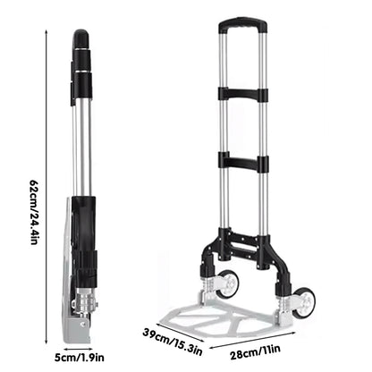 Heavy Duty Folding Hand Trolley Cart - Portable Utility Truck