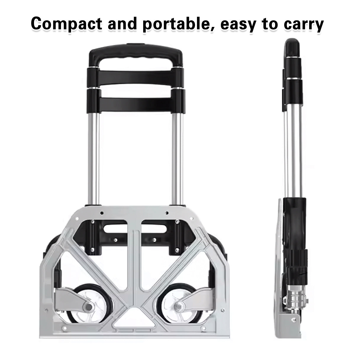 Premium Folding Hand Trolley with Telescopic Handle