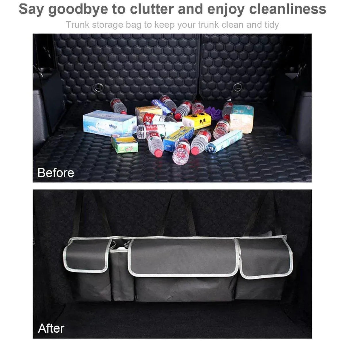 Premium Car Trunk Seatback Storage Bag Organiser