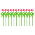 Premium Real Touch Artificial Tulips – Pink 20 Pieces