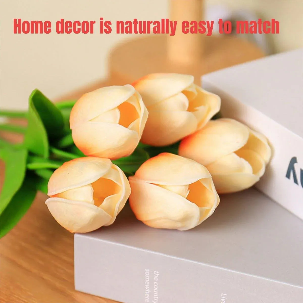 Premium Real Touch Artificial Tulips – Pink 20 Pieces